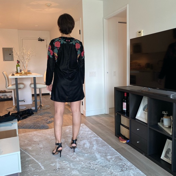 Zara velvet Dress in size 6 - Picture 3 of 3